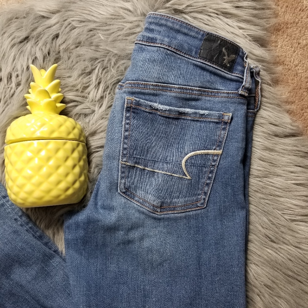 AMERICAN EAGLE SUPER STRETCH SIZE 6 LONG - Picture 6 of 8